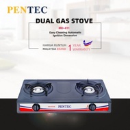 PENTEC Double Burner Gas Stove MD-811 / PENTEC single burner gas stove MD-210 / dapur gas / epoxy coated stand gas stove