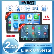 Universal 2DIN Wireless Carplay Android Auto Car MP5 Player Headunit FM USB