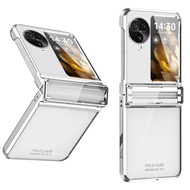 Oppo Find N3 Flip Case with Screen ProtectorHinge Protection Anti-Fingerprint Shockproof Electroplat