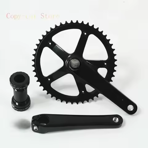 Ardently Hollowtech Crankset, Fixie Crank, Single Speed Fixed Gear Bike, Track Bicycle Chainwheel, 4