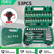 MATA Isku Shock Wrench Set Socket Eye Wrench 53 PCS Car Repair Tools Set