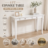 TERRY 4FT Console Table with 2 Drawer/4ft study Desk/Console Table