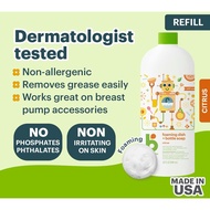 Babyganics foaming dish & bottle soap refill, 946ml, citrus