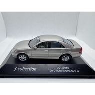 J-collection 1/43 TOYOTA MKII GRANDE G, Silver Body with Gray Seat, with Original Display Box.The Ca