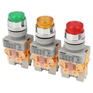 Delixi Lighted Button Switch Self-Locking 24VDC Indicator 220V Self-Reset Start LAY7 NP4 Y090 Plasti