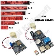 Rwz - Jws P10 Single Color 1 Line Controller - Prayer Schedule Clock Controller Running Text P10 Sin