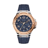 JAM TANGAN PRIA ORIGINAL STRAP BIRU GOLD GUESS W0040G6