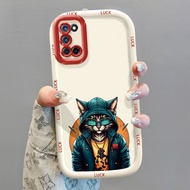 Casing Hp untuk OPPO A52 A72 A92 Case Casing Cat and tiger pattern Kasing HP Kesing personalized pak