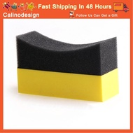 Calinodesign Tire Shine Applicator Pad Cleaning Sponge  Multifunctional Compact Effective Dressing for Car
