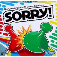 Sorry Board Game for Kids Ages 6 and Up; Classic Hasbro Board Game; Each Player Gets 4 Pawns; Family