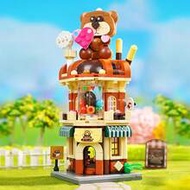 1pc MINISO Chocolate Dream Factory Building Blocks, Detailed Brick Components, Realistic Chocolate F