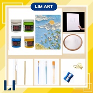 Self-painted 3D sand painting Set with full acrylic painting tools