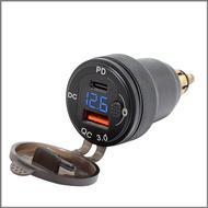 Hot Sale Aluminum Alloy Dual QC3.0+QCPD Car Charger Suitable for BMW Motorcycle Car Charger Fast Cha