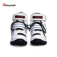 รองเท้าบูทมอเตอร์ไซค์สำหรับผู้ชายผู้หญิงรองเท้านักแข่งมืออาชีพมอเตอร์ไบค์เกอร์มอเตอร์ไซค์รองเท้าบูทป