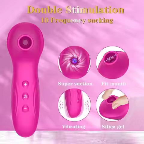 Adult Supplies Women's Suction Vibrator Masturbation G Spot Clitoral Sucking Nipple Stimulator with