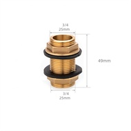 JIYAN2866 G1/2 G3/4 G1 Male Bulkhead Fitting Brass Tube Adaptor Water Tank Adapter Hose Fitting Wate