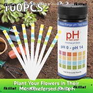 FKILA 100pcs Acidity Test Strips Portable Useful Health Monitors Water Test Alkalinity Soil Meter