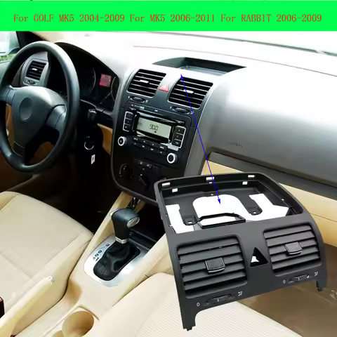 For VW Jetta MK5 Golf 5 Rabbit Black Dash Board Car Accessories Air Outlet Vent 1K0819728 1K0819703 