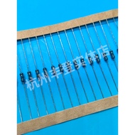 1/4W Carbon Film Resistor 1/2W 1K 1.1K 1.2K 1.3K 1.5K 5% Braided Blue Paint Yellow Paint 0.25W