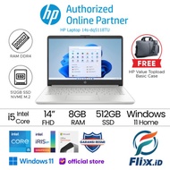 HP 14S-DQ5118TU Core™ i5-1235U 8GB 512 SSD 14"FHD IPS WIN 11+OHS 2021