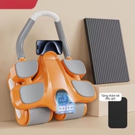 Con lăn tập bụng 4 bánh trợ lực có đồng hồ con lăn tập cơ bụng tập plank tại nhà phiên bản mới 2025