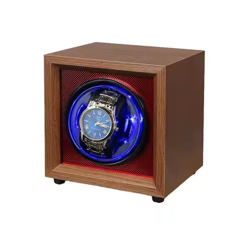 Black Walnut Single Watch Automatic Mechanical Watch Shaker Electric Watch Box Turner Shaker Unisex