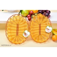 Ovan rattan imitation plastic basket