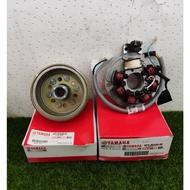 YAMAHA RXZ 5PV MAGNET COIL FULL SET COIL BAWAH RXZ MEKNET API RXZ135 COIL API FUEL COIL ROTOR MAGNET