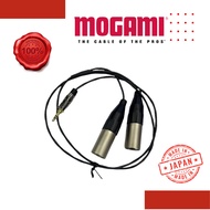 MOGAMI 2944 flexible 26awg ofc 2.5mm cable with amphenol mini stereo to 2xlr male cable