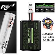 Flywoo Explorer Molicell P30B 18650 4S1P 3000mAh Lionpack Battery for drone