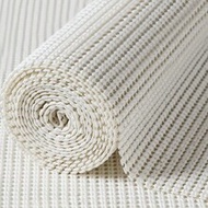 1 Roll PVC Silicone Thickened Kitchen Cabinet Shelf Liner, Perforated Non-Stick Drawer Liner, Anti-S