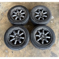 Enkei Compe JDM Wheel 15” 4H 100 Pcd 7JJ ET38 Perodua Kelisa Honda Jazz Sport Rim JDM / Tyre Japan U
