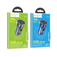 Hoco Z47A Car Charger / Charger supports PD30W + QC3.0 fast charging