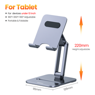 Rocoren Phone Holder Desk Mobile Phone Stand Foldable Metal Tablet Holder Support For iPhone 14 13 i