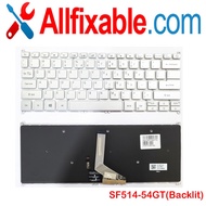 ACER  SF514-54  SF514-54GT  SF514-54TP  SF514-55T  Backlit  Silver  Laptop / Notebook Replacement Keyboard