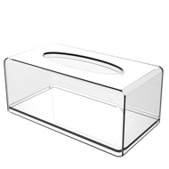 Clear Acrylic Tissue Holder Tissue Dispenser Napkin Holder for Car Home Bathroom Kitchen Tissue Stor