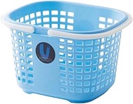 Fudogiken F2598 U Basket Blue with Handle for Small Items Storage, Convenient for Laundry, Width 14.