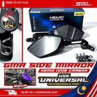 Universal Rear View Side Mirror Cermin Belakang Nemo 1008 Carbon PNP Universal Motorcycle Use
