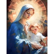 5D diamond painting set for adults diamond art angel mother picture, suitable for adult beginner cra