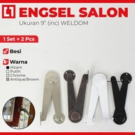 9" Window Retainer Salon Hinges - Weldom / Rush