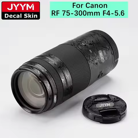 Sticker For Canon RF 75-300mm F4-5.6 Decal Skin Camera Lens Vinyl Wrap Anti-Scratch Film Protector C