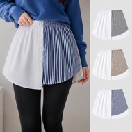 Fake Skirt Extender Striped Combination POLOS Fake Skirt/ Korean Style Clothes Extension Skirt/ RK12