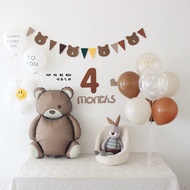 Mori Retro Baby 4 Months 120 Days Full Month Hundred Days Receiving Christmas Decoration Balloon Dec