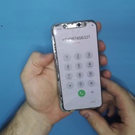 Ganti kaca LCD/Touchscreen retak iphone x.bisa cod