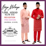 [RED/PINK SET] Baju Melayu Nabil Ahmad 2022 Avante by JAKEL Baju Melayu Cekak Musang Baju Raya Slim Fit Direct HQ Post