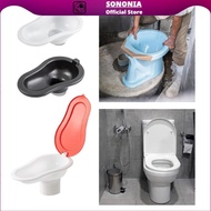 SONONIA Portable Construction Site Toilet Temporary Travel Toilet 15.7x9.4x6.3inch Simple Installati