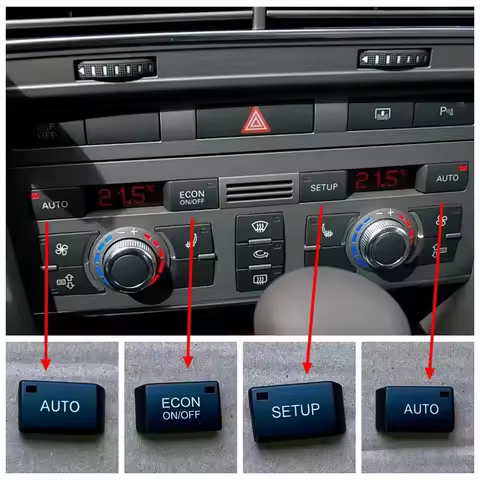 1pc for Audi A6L Q7 Air Conditioning A/C Cover AUTO Switch ONOFF Button Panel Cap
