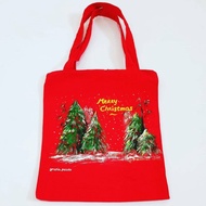 Special Promo Handpainted Christmas Canvas Bag/Tas Lukis Kanvas Natal