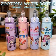 Zootopia Water Bottle 316 Stainless Portable Plastic Water Bottle 24 Hour Cold Heat Resistant Bottle