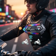 X10 Y20 MAX Bluetooth 5.3 Motorcycle Helmet Intercom RGB Wireless Headset, Waterproof IPX6
